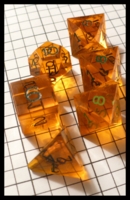 Dice : Dice - DM Collection - Armory Orange Transparent 2nd Generation Extras